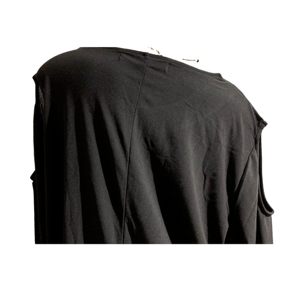 NWT Women's Chloe Jasmine Black Party Top with Gold Sequin Collar Size 26 28 3X - Picture 8 of 11